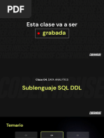 Clase 04 - Sublenguaje SQL DDL