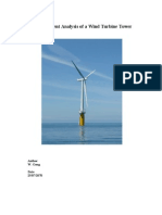 W GONG Finite Element Analysis of A Wind Turbine Tower