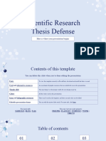 Scientific Research Thesis Defense by Slidesgo