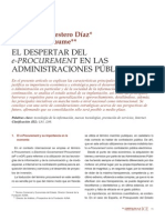 Dialnet - El Despertar de E-Procurement en Las Administraciones Públicas