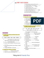 (HW 18-01-2024) Anh 6 Friend Plus Unit Test-Unit 5-Standard Test A