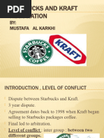 Starbucks and Kraft Negotiation