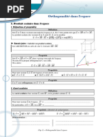 Orthogonalité Dans L'espace