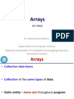 CS 1002 9 Arrays