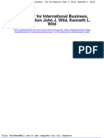 Full Download Test Bank For International Business 7 e 7th Edition John J Wild Kenneth L Wild PDF Full Chapter