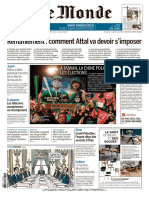 Journal Le Monde Du Vendredi 12 Janvier 2024