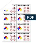 Etiqueta Sikacure 116