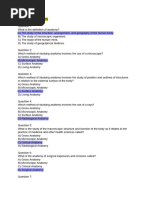 MCQ Anatomy