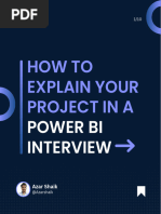 How To Explain Your Project in A Power BI Interview