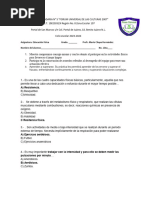 EXAMEN DE EDUCACIÓN FÍSICA. Primer Trimestre