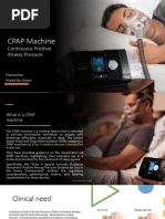 CPAP Machine: Continuous Positive Airway Pressure