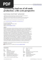 Quantifying Land Use of Oil Sands Production: A Life Cycle Perspective