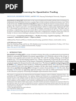 Reinforcement Learning For Quantitative Trading: Shuo Sun Rundong Wang Bo An