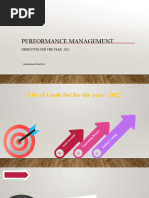 PERFORMANCE MANAGEMENT - Objectives PPT Presentation