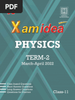 Physics XAM Idea CBSE Class 11 Term 2