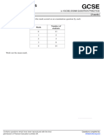 Averages From Frequency Tables