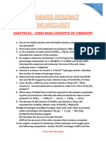 Chemisrty Assignments Class 11