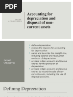 4.2 Accounting For Depreciation and Disposal of Non-Current Assets