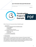 Construction Project Schedule Example-Residential Building: Civilverse Admin 2 May 2021