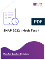 SNAP Mock Test 4