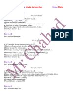 Serie Etude de Fonction 2024 Avec Correction 3 Math