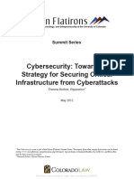 Cybersecurity Towards A Strategy For Securing Critical Infrastructure From Cyberattacks