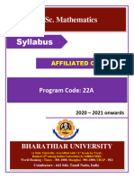 Syllabus: B. Sc. Mathematics