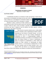 Judicializacao Da Saude No Brasil