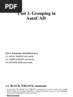 Unit 3 Grouping in Autocad