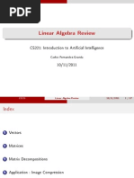 Cs221 Linear Algebra