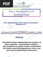 2018 Clase 2 Eras y Paradigmas en Epidemio