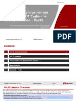 Service Quality Improvement V200R006 P3 DT Evaluation and Optimization - VoLTE