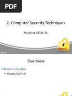 Computer Security Techniques