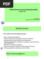 Lecture 10 - PHR514-Pharmacy Law and Regulatory Affairs