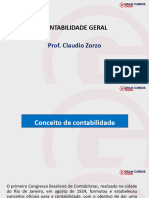 Contabilidade Geral: Prof. Claudio Zorzo