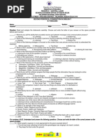 Grade 7 Second Periodical Examination