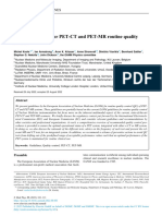 EANM Guidelines For PET-CT and PET-MR Routine Quality 2022-23