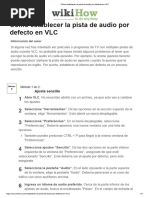 Pista de Audio Por Defecto en VLC