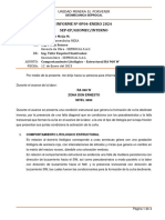 INFORME #0P04-ENERO 2024 Sep-Ep/Geomec/Interno: RA 960 W Zona Don Ernesto NIVEL 3890