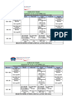 EDT Semaine Du 16 Au 21 Octobre 2023