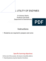 Clinical Importance of Enzymes