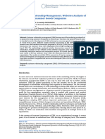 Customer Relationship Management Websites Analysis of The Top Ten Consumer Goods Companies