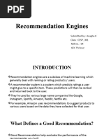 Recommendation Engines