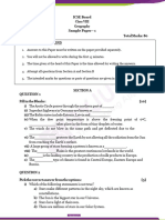 ICSE Class 8 Geography Sample Paper 1