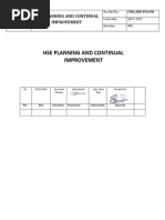 HHOG - PHC - PD - 2023 - 118 - CDPNL - Technical Tender - Form K 1.2 - HSE PLANNING AND CONTINUAL IMPROVEMENT