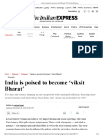 India Is Poised To Become Viksit Bharat' - The Indian Express