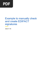 Example To Manually Check and Create EDIFACT Signatures 2022-11-18