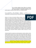 El Pensamiento Científico Nos Permite Establecer Bases Sólidas de Crecimiento