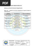 FORM 1.2 Evidences Proof of Current Competencies