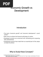 Unit 1 Economic Growth Vs Development